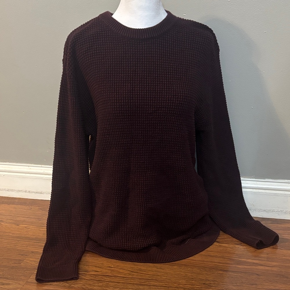 H&M burgundy Knit Top